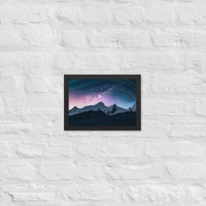 Starry Waves - Framed Matte Paper Poster (cm)
