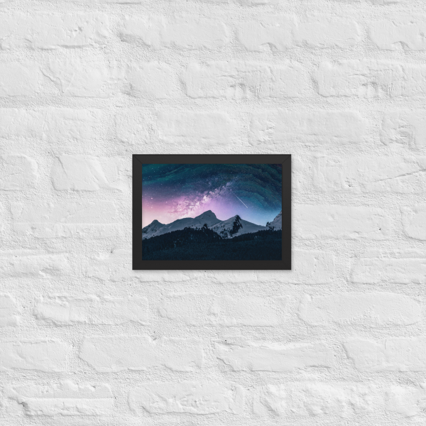Starry Waves - Framed Matte Paper Poster (cm)