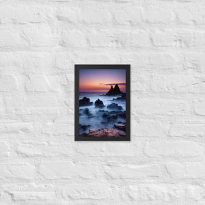Misty Shores - Framed Matte Paper Poster (cm)