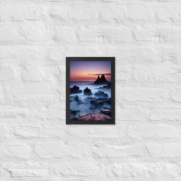 Misty Shores - Framed Matte Paper Poster (cm)