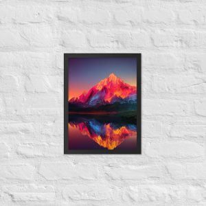 Empyrean Peak - Framed Matte Paper Poster (in)