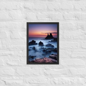 Misty Shores - Framed Matte Paper Poster (in)