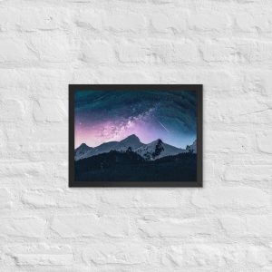 Starry Waves - Framed Matte Paper Poster (in)