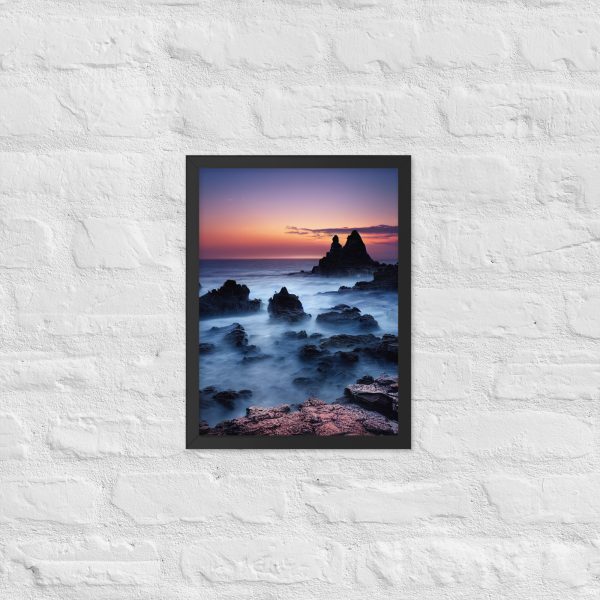 Misty Shores - Framed Glossy Paper Poster (in)