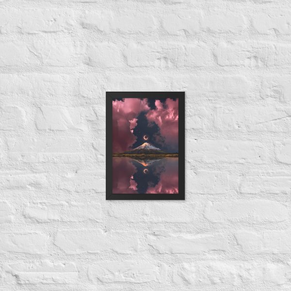 Moon's Echo - Framed Matte Paper Poster (cm)