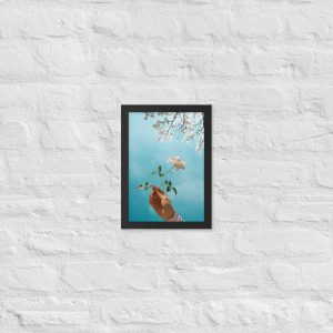 Silent Blossom - Framed Matte Paper Poster (cm)
