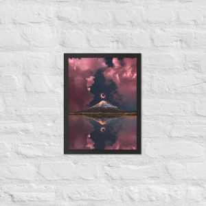 Moon's Echo - Framed Matte Paper Poster (in)