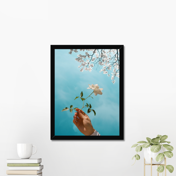 Silent Blossom - Framed Glossy Paper Poster (in) - Image 2