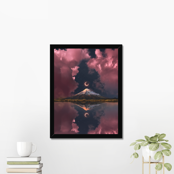 Moon's Echo - Framed Glossy Paper Poster (in) - Image 2