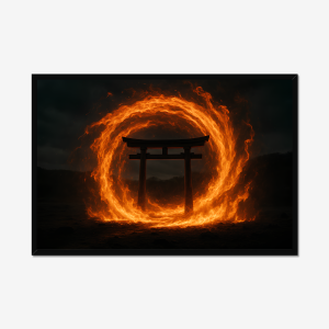 Ember Passage - Framed Glossy Paper Poster (in)