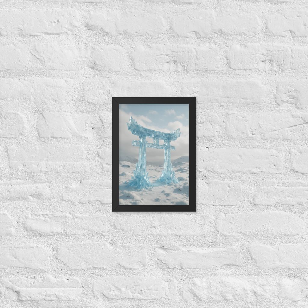 Frost Monolith - Framed Matte Paper Poster (cm)