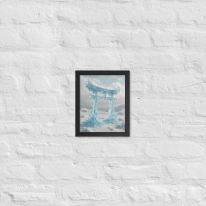 Frost Monolith - Framed Matte Paper Poster (in)