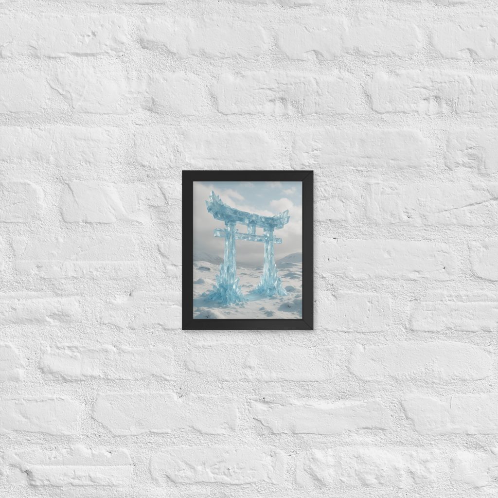 Frost Monolith - Framed Glossy Paper Poster (in)